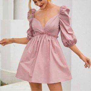 Double Crazy Puff Sleeve Dress | Medium 🌸